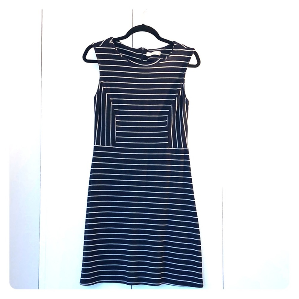Oasis Navy Stripped Dress